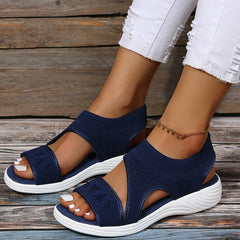Elastic Knitting Casual Sandals Shoes