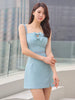 Sweet Chic Hollow Bow Strapless Slim Mini Party Prom Birthday Dress