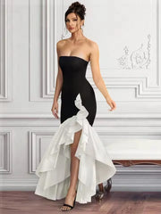 Elegant Strapless Sleeveless Evening Birthday Club Bandage Dress