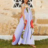 Casual Floral Print Square Collar Print Loose Floor-Length Maxi Dress