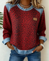 Women’s Fleece Sweatshirt Winter Cotton Blend Casual Pullover