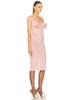 Casual Sleeveless Sling Patchwork Flower Spaghetti Strap Bodycon Cocktail Midi Dress