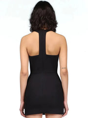 Sleeveless Cut Out Evening Party Bodycon Dress