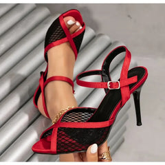 Designer Hollow Out Mesh Sandals For Peep Toe Gladiator High Heel