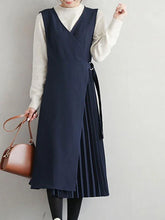 Maxi Dress V-Neck Polyester Casual Asymmetrical Floor Length Dress