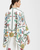 Casual Print Wide Leg Pants Loose Long Sleeve Shirt Two Piece Set