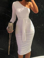 Bodycon Dresses Classic Long Sleeves Pencil Dress