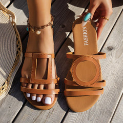 Flat Slippers Outdoor Shoes