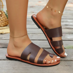 Minimalist Thong Sandals Flat Sandals Outdoor Beach Vacation Leisure Shoes