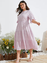 Backless Resort Wear Cut Out Tie-up Ruffle Dress