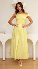 Immy Midi Dress - Yellow
