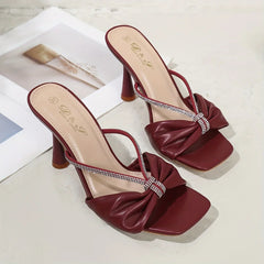 Sandals Temperament Bow Knot High Heel