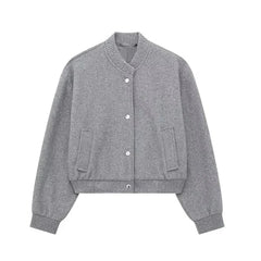 Women's cropped bomber jacket for casual street style