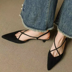 Pointed Toe Low Heel