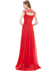 Chiffon Long Queen Anne Neckline Sequin Ruched Sleeveless Occasion With Train Prom Bridesmaid Dress