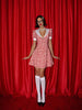 Vintage Sheath V-Neck Short Sleeve Mini Dress Streetwear