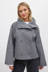 Women’s Double-Breasted Trench Coat – Timeless Structure with Everyday Elegance