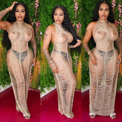 Draped Club Party Bodycon Dress