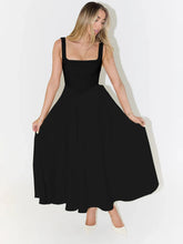 Women's Party Dress With Square Neckline