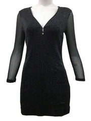 Bodycon Dresses V-Neck Slim Sheath Dress