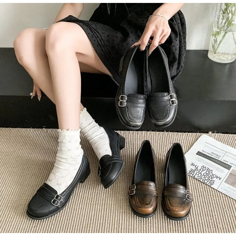Vintage Thick Low Heel