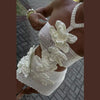 Casual Hollow Out Sleeveless Halter Beach 3d Flower Knitted Dresses