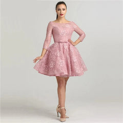 Lace Simple Short Cocktail Dress