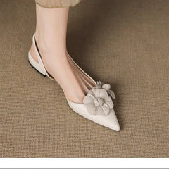 Luxury Retro Pointed Toe Decal Shoes
