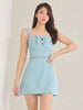 Sweet Chic Hollow Bow Strapless Slim Mini Party Prom Birthday Dress