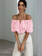 Women's Off-The-Shoulder Summer Blouse