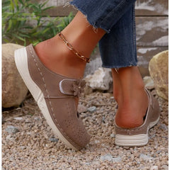 Sandals Thick Sole Hollow Mules Casual Daily Wear Size 36 42 Flower Slip on Shoes