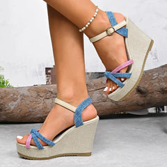 Round Toe and Elegant Wedge Heel
