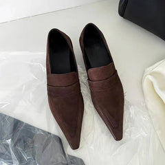 Designer Pointed Toe Low Heel