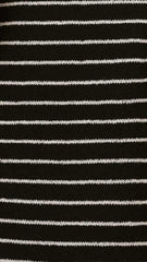 Robin Off Shoulder Mini Dress - Black/White Stripe