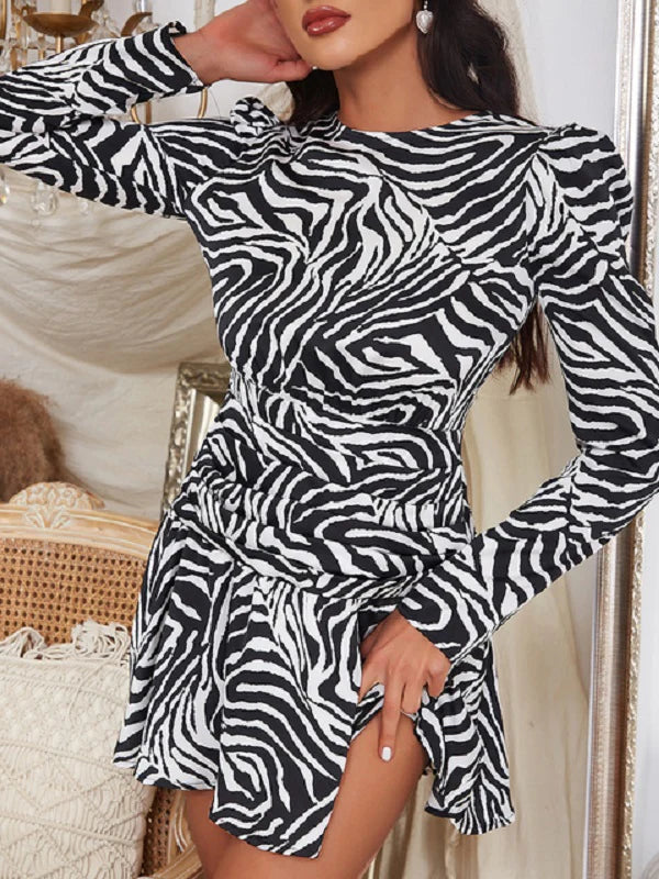 Streetwear Elegant Long Sleeve Party Dress