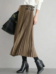 Long Skirt Cotton Polyester Bottoms