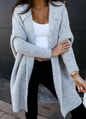 Women's cozy open-front cardigan