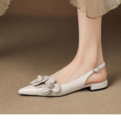 Luxury Retro Pointed Toe Decal Shoes