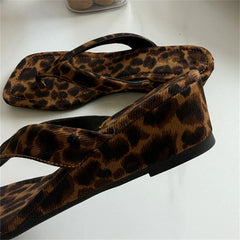Square Clip Toe Wedges Low Heel