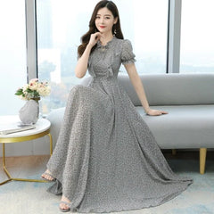 Elegant Floral Chiffon Beach Dress Bodycon Party dress