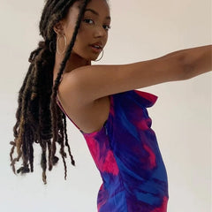 Spaghetti Strap Backless Party Night Club Dress