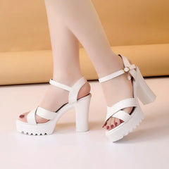 Fish Mouth Platform High Heel