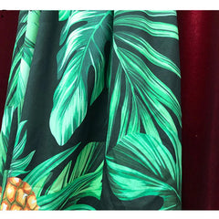 Banana leaf Pineapple Print Maxi Dresses