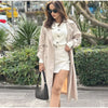Elegant Lantern Long Sleeve O-neck Single Breasted Cardigan A-line Mini Skirt Two Piece Set