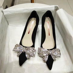 Bowknot Pointed Toe High Heel