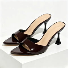Pointed Toe Patent Leather 8CM Strange Thin Heel