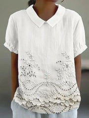 Women's Floral Embroidered Shirt