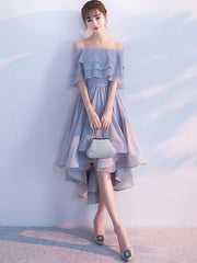 Off The Shoulder Half Sleeve Ruffles Homecoming Cocktail Dresses