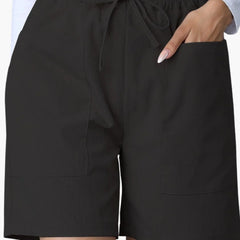 Women's High-Waisted Shorts with Wide Legs and Pockets