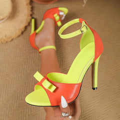 Elegant Butterfly-knot Thin High Heel